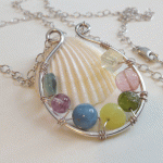 Wire-wrapped Rainbow Necklace